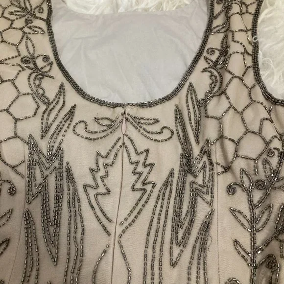 ADRIANNA PAPELL Sleeveless Beaded Short Dress - Picture 9 of 13